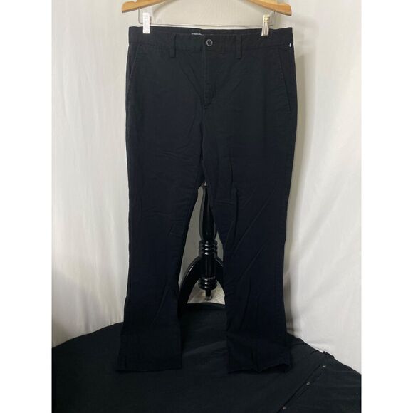 Old Navy Men's Ultimate Straight Leg Pants Black Pockets Mid-Rise Size 32 X 32 - Picture 2 of 6